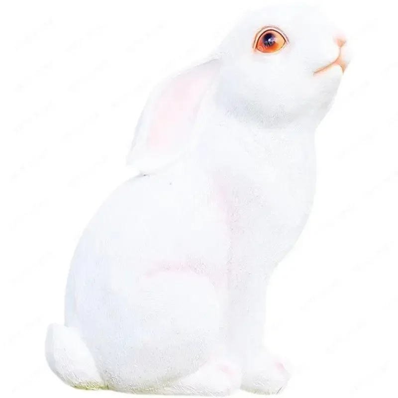 

Светящаяся лампа-кролик на солнечной батарее, внешняя лампа-животное, декоративная лампа для виллы, двора, парка, газона