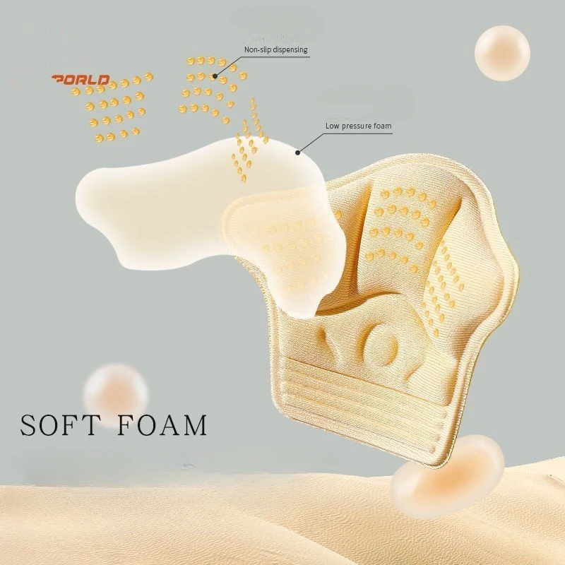 2/4Pcs Heel Stickers Heel Protectors Sneaker Shrinking Insoles Anti-wear Feet Shoe Pads Adjust Size High Cushion Inserts shoe insoles heel patch insole heel protector heel protector pads heel insoles shoe repair stickers heel cushion insole heel cushion protector heel protector patches heel grips