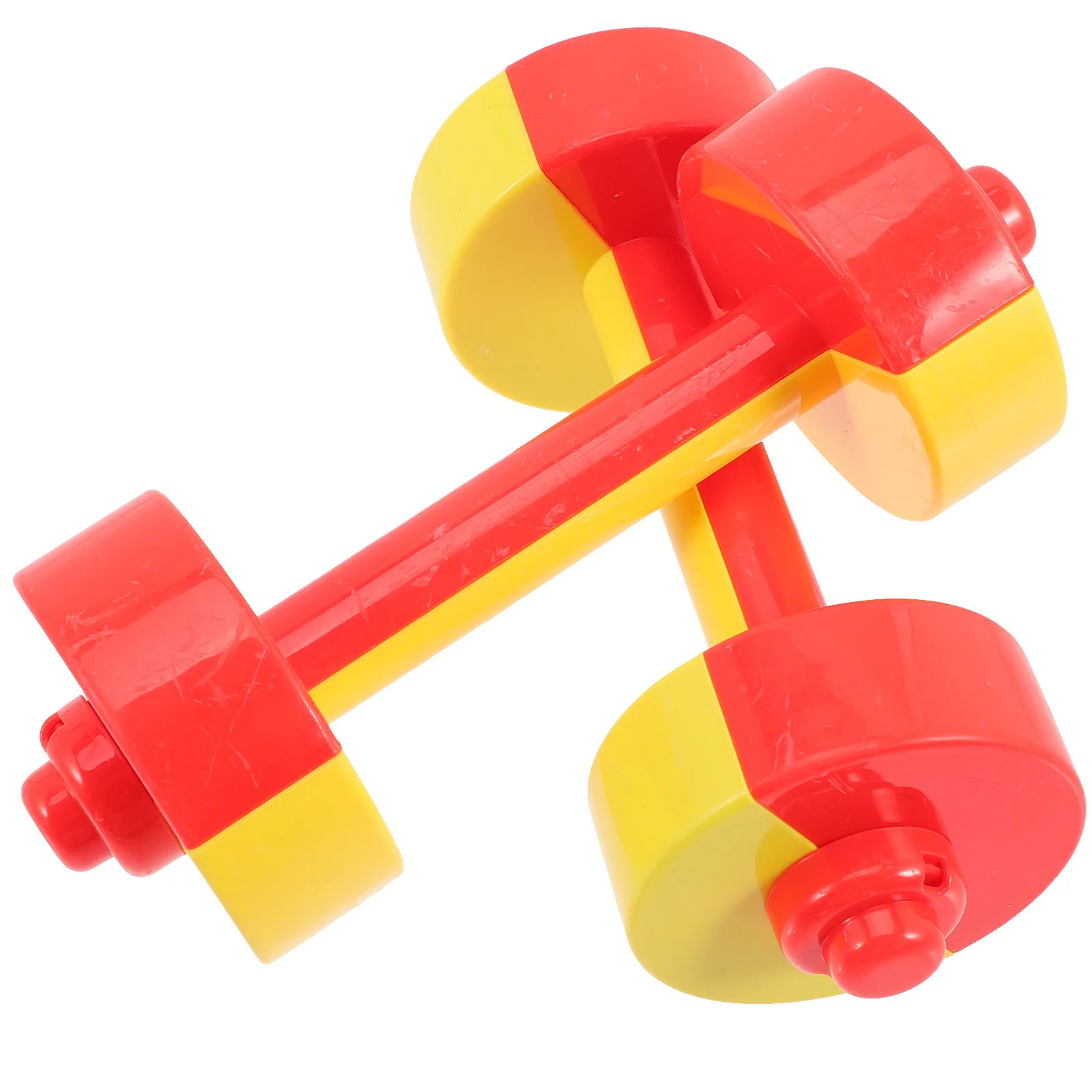 2 Pcs Double Color Dumbbells Kids Hand Weights Children Toy Gymnastics Equipment Fitness Accessories School Sports Tools Home