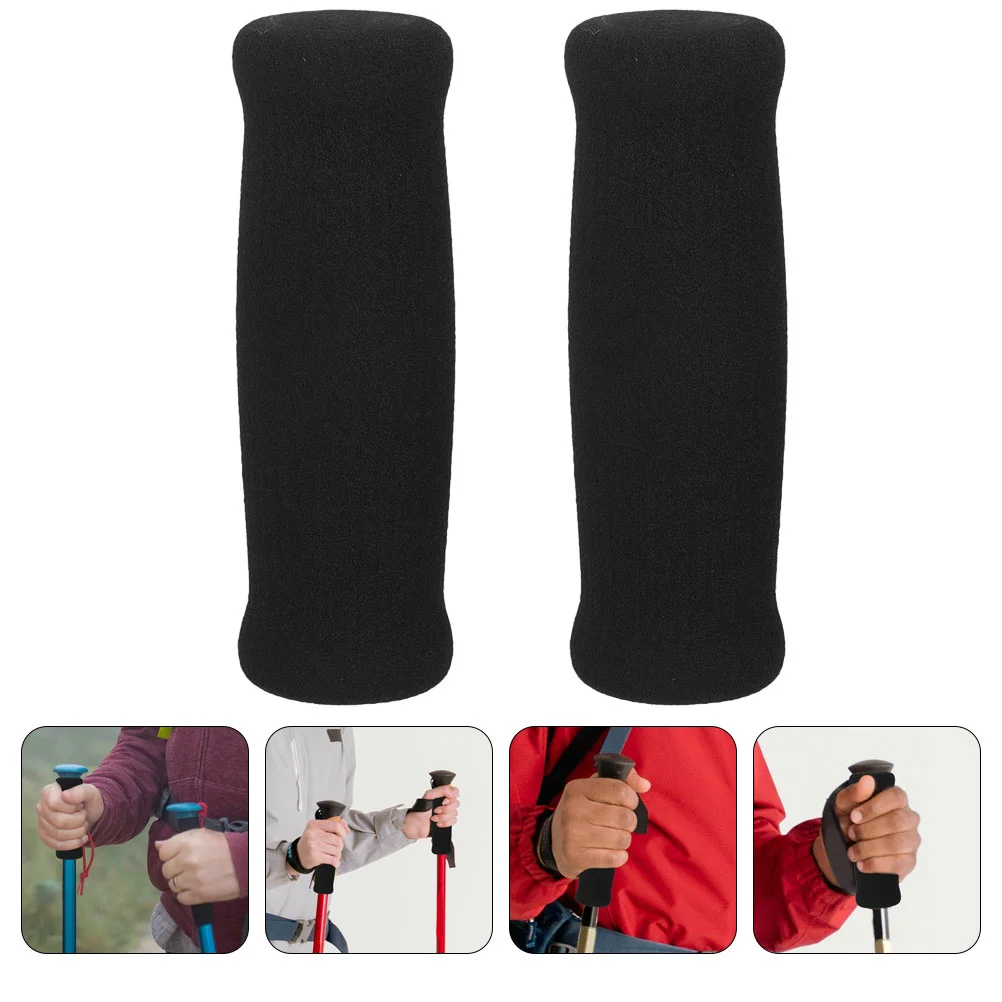 2 Pcs Sponges Walking Aid Handle Cover Cane Grips Elderly Chair Crutch Handles Seniors Thicken Replacement walking cane underarm crutches