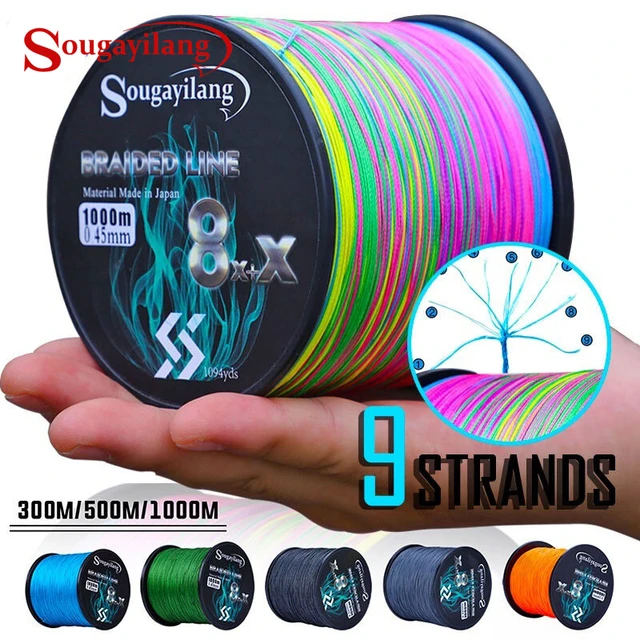 Sougayilang New 9 Strands Pe Fishing Line  Sougayilang Multifilament  Fishing Line - Fishing Lines - Aliexpress