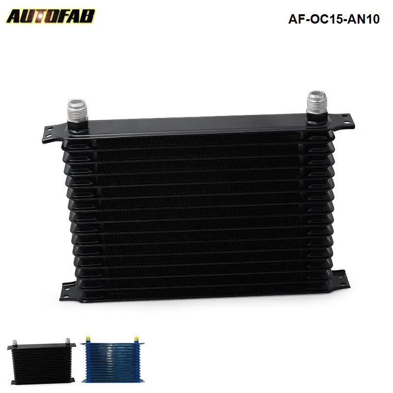 

UNIVERSAL 15-ROW 10AN ALUMINUM ENGINE/TRANSMISSION/DIFFERENTIAL OIL COOLER AF-OC15-AN10