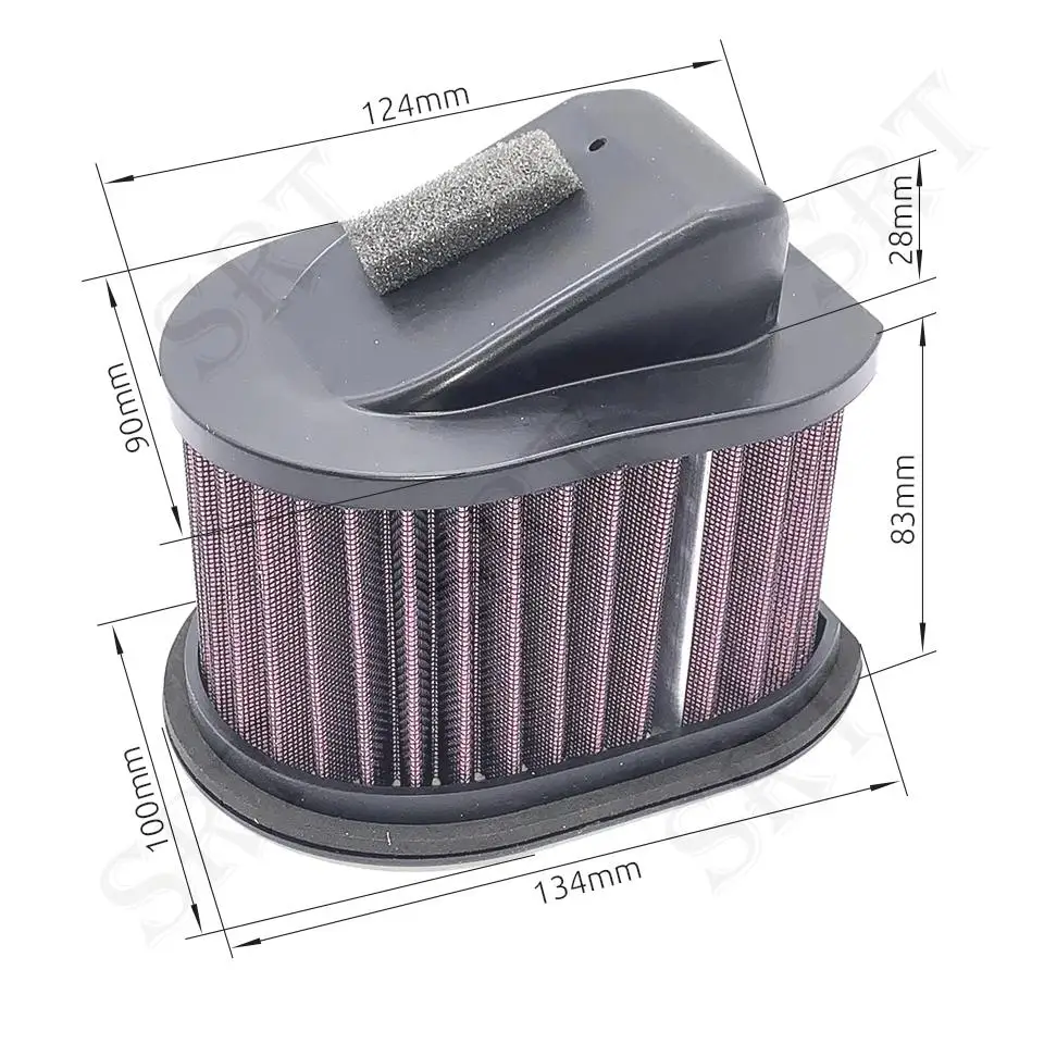 Motorcycle Accessories Air Intake Filter Air-Cleaner Replace Part Fit For  Kawasaki Z1000 Z800 ZR800 Z750 Z750R Z750S
