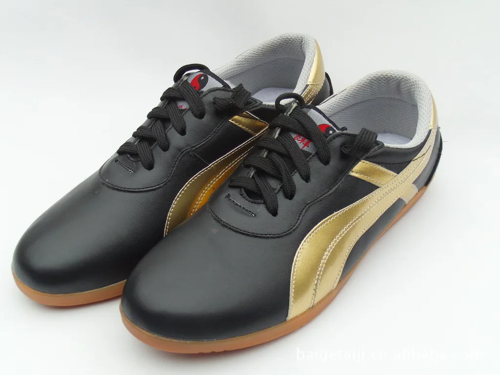 Tai Chi Shoes Soft Genuine Leather Kung Fu Wushu Shoes Martial Arts Sneaker Sports Training Footwear