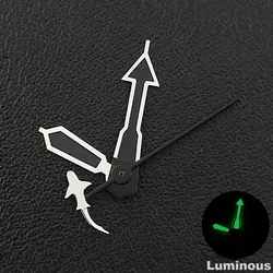 Green C3 Luminous 12.5mm Watch Hands - Premium Watch Accessories and Parts (137 silvery)