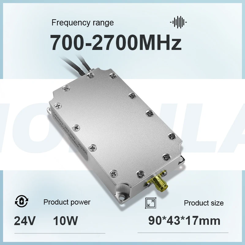 24V 10W RF 전력 모듈: 700-2700MHz, 안정적인 무선 및 테스트 시스템..