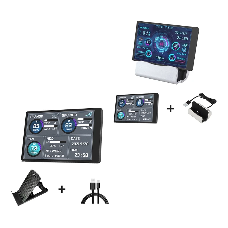 ̴ ITX  ǻ  ̽ 3.5 ġ IPS TYPE-C  ȭ CPU GPU HDD  USB ÷ AIDA64.