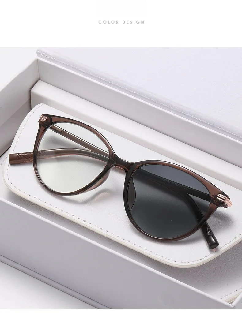 2026 Neue Retro Cat-Eye Photochrome Myopie-Brille Unisex Ultraleichte Premium Anti-Blaulicht-Brille Dioptrien 0 bis -4,0 – Detail 12