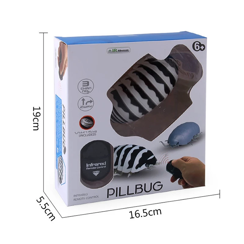 Simulation Remote Control Pillbug Toy Realistic Novelty Tricky Toy For Children Kids Birthday Gift Toy RC Animal Toy 5