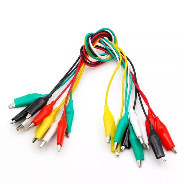 Alligator clip wire test wire wire power cord 5 colors double head length 50cm 1