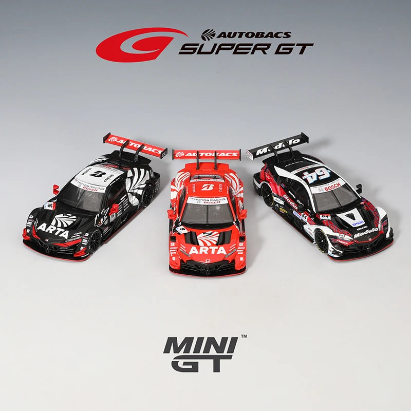 MINIGT In Stock 1:64 Honda NSX GT Type S GT500 #8 #16 #64 Diecast