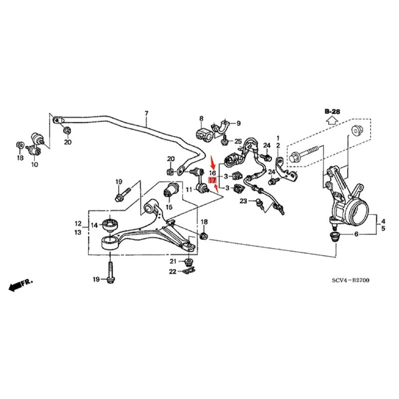 

Датчик скорости переднего колеса 57450-SCV-A01 57455-SCV-A01 для Honda Elements 2.4L 2003-2011, автомобильный Датчик ABS, левый и правый, 1 пара