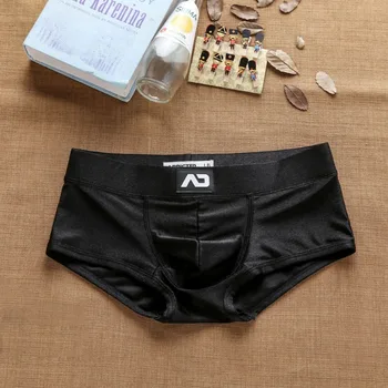 Moda nuova biancheria intima da uomo invernale a vita bassa spazzolata boxer per giovaniadpj-05