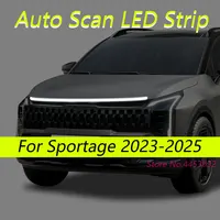 New DRL Auto Scan LED Strips For Kia Sportage 2023-2025 Car Hood Light Flexible Headlights Welcome Light 59 Inch 1