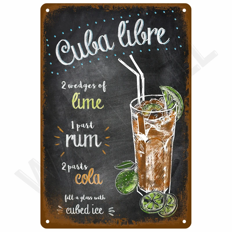 Vintage Blechschild Home Decor Artikel Wanddekoration Kunst Wandbild Raumdekoration Artikel Dekor Männer Retro Metallschild Platte Bar Poster – Detail 32