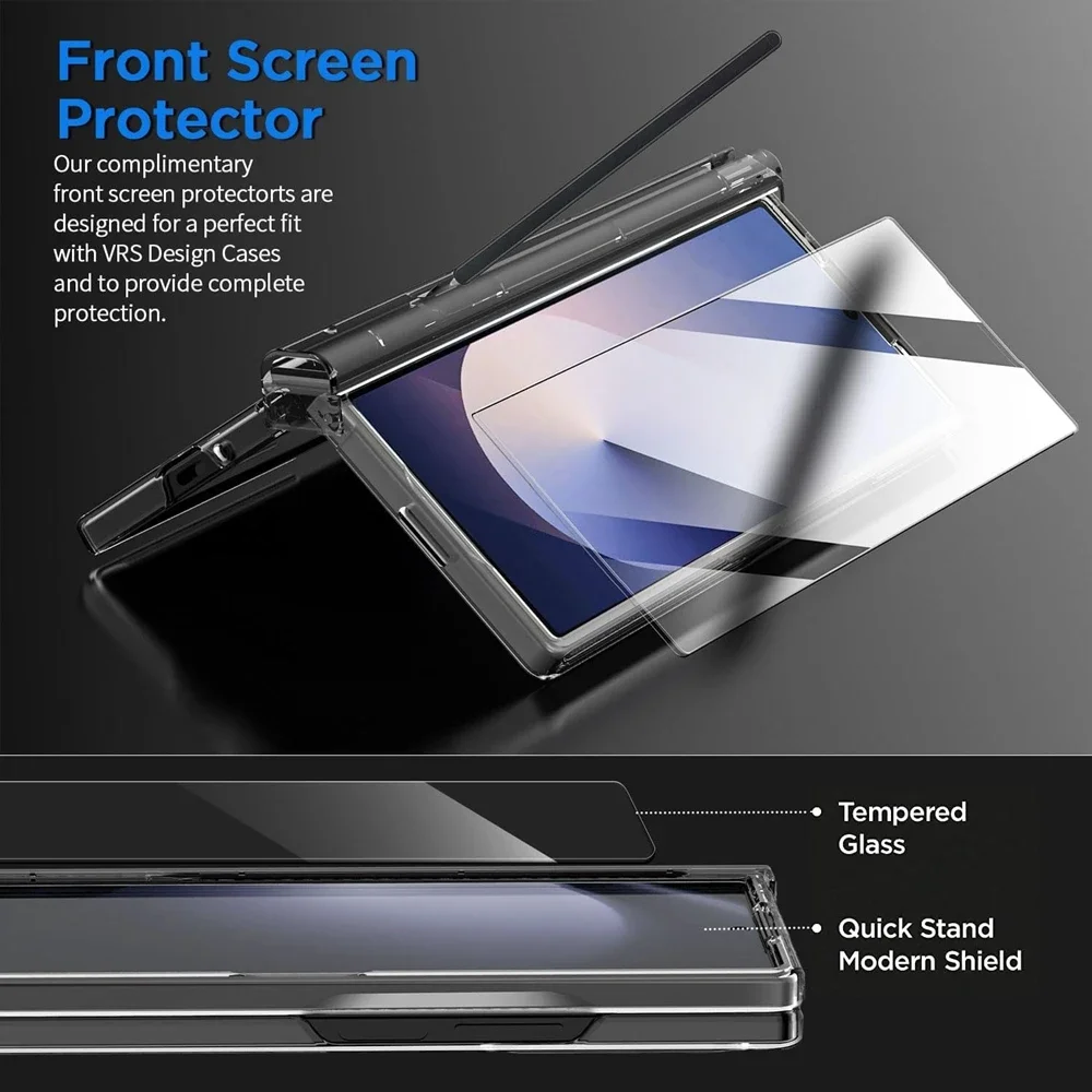 Enhanced Protective Case with S Pen Holder and Screen Protector