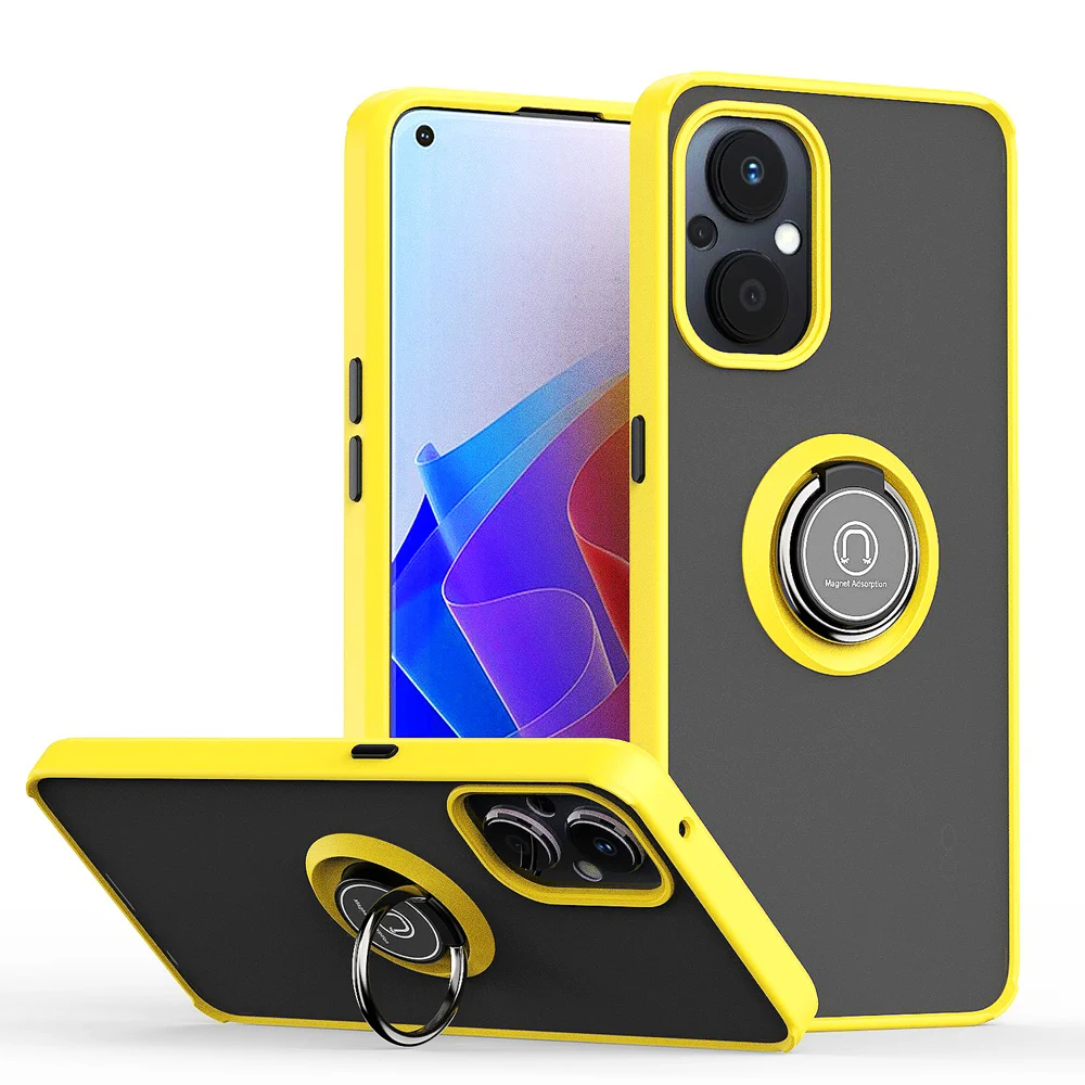 Shockproof Phone Case With Ring Stand For Oppo Reno7 Pro And A_voghion.com