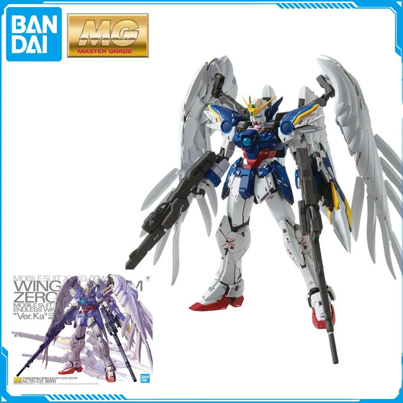Disponibile Bandai Mg 1/100 Xxxg-00W0 Wing Gundam Zero Barbatos Ver.Ka Original Anime Figure Model Toys Action Collection Assembly