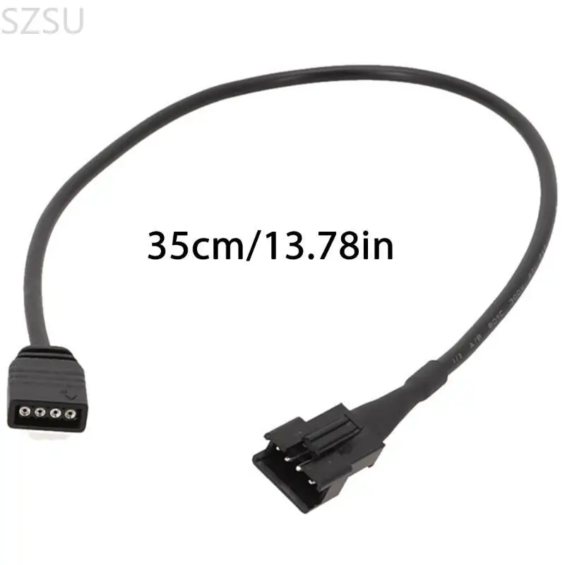 SZSU 2pcs 5v12v ARGB 연장 케이블 4Pin SM4Pin Female, DEEPCOOL/Lian PC 케이스 팬 및 LED 조명 스트립 설치용