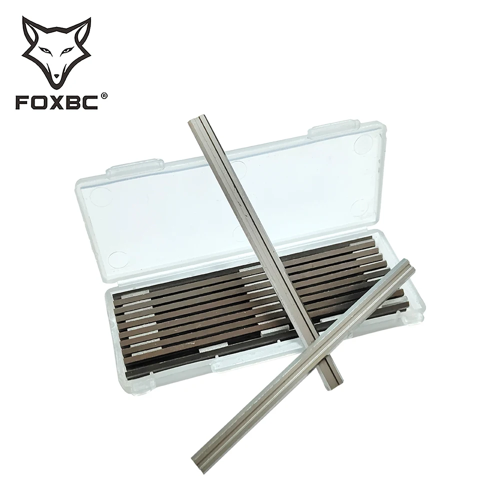 Reversible Electric Planer Blades, 10Pcs 82mm HSS Carbide Planer Knifes With Two Cutting Edges