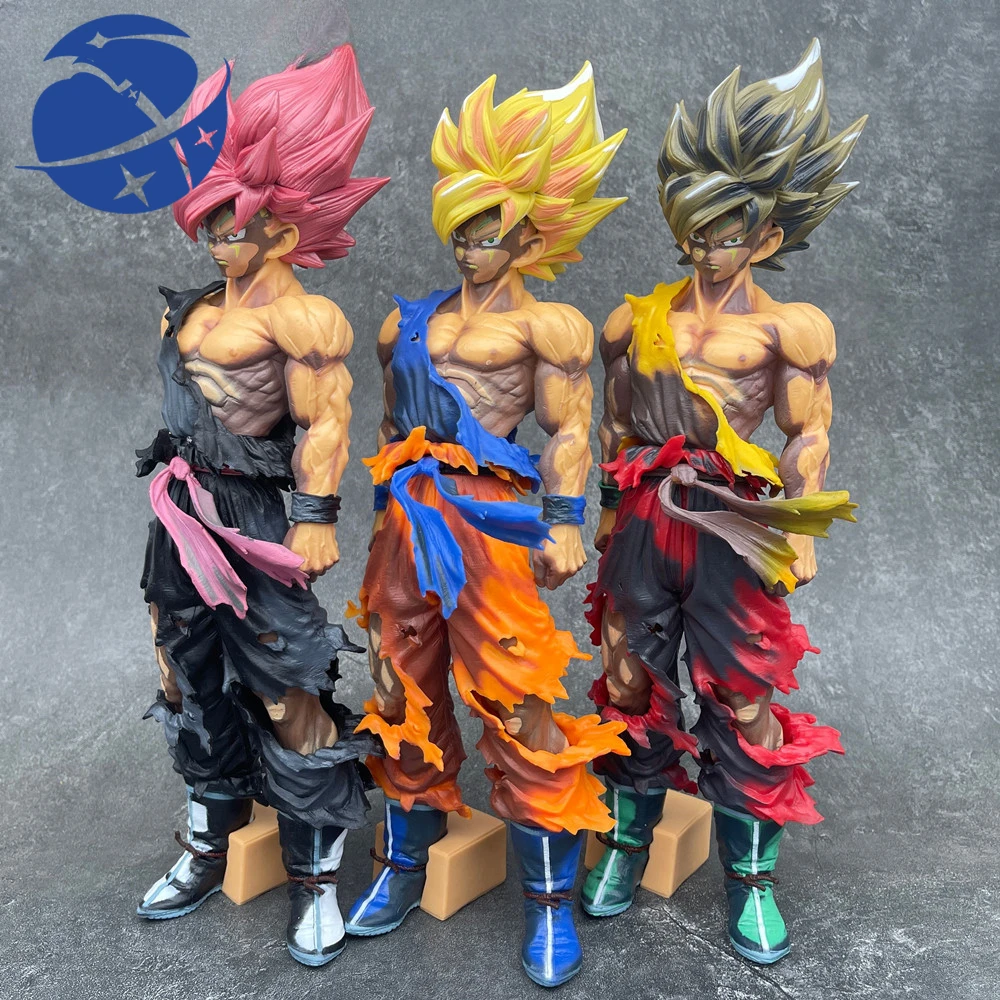 

32cm Anime Dragon Ball Son Goku Aciton Figure Gk Model Doll Pvc Figures Big Size Statue Comic Color Super Saiyan Gift