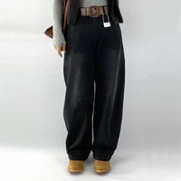 XXXXXL Fashion Plus Size Women's Jeans New Autumn Simple Premium Stretched Denim Loose Casual Full Length Harem Pants 8395 - Image 3
