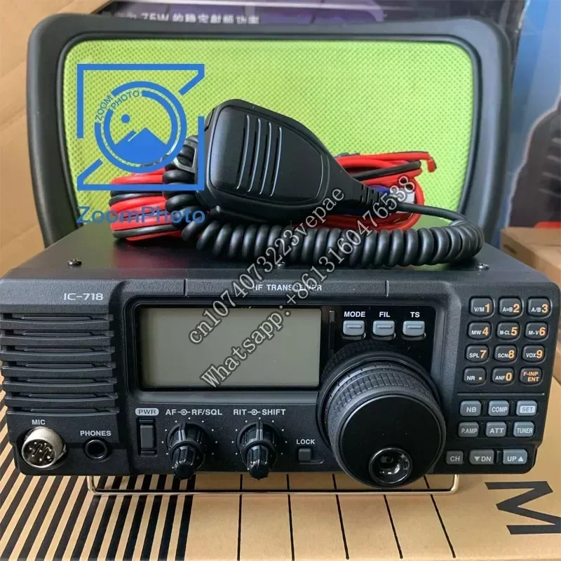 ICOM용 IC-718 단파 라디오 HF 모든 대역 트랜시버, 아날로그 워키토키 릴레이 스테이션, 100-240V