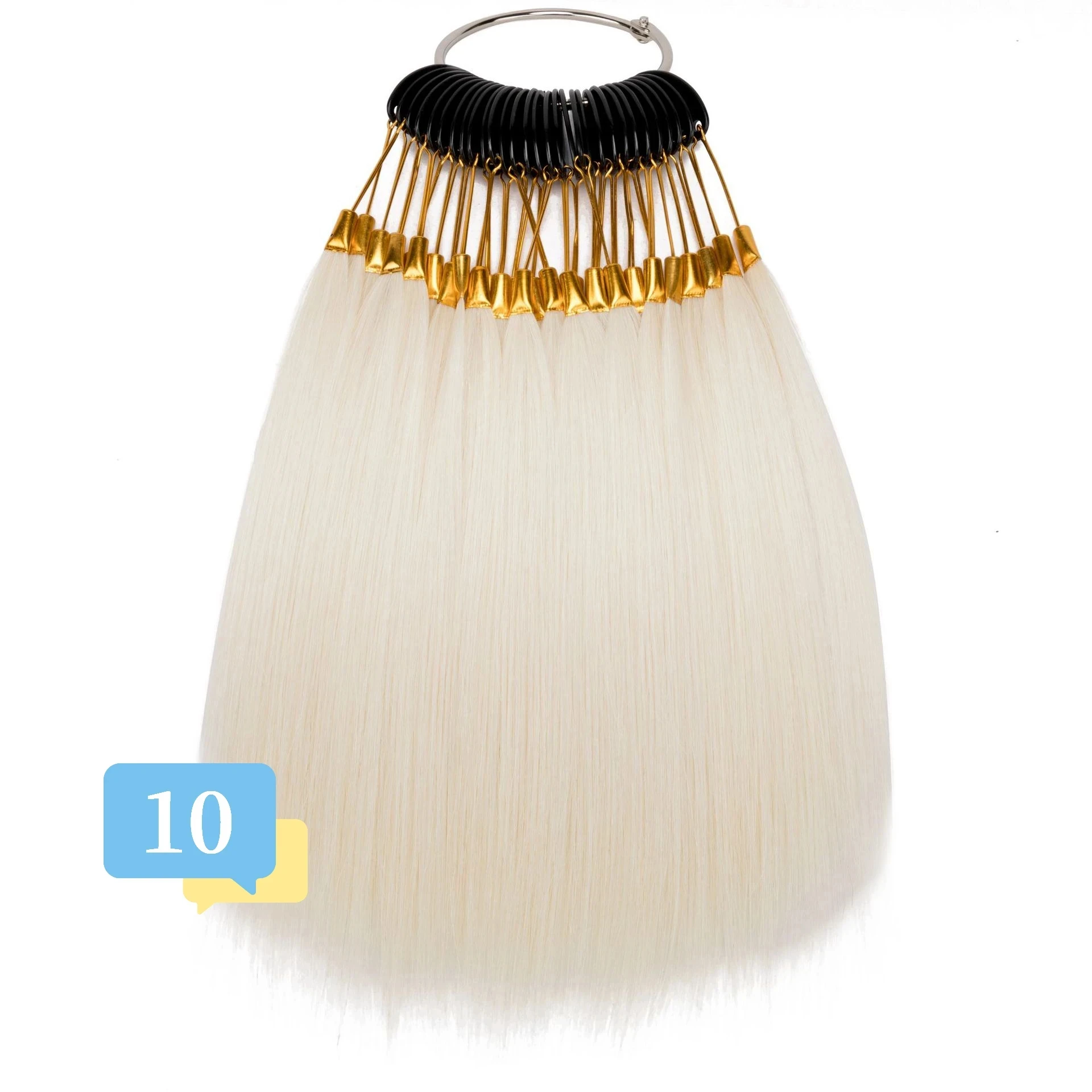 Hair color chart professional 30pcs 20cm Human Hair Color Rings hair color chart samples with numbers Extensions Tools