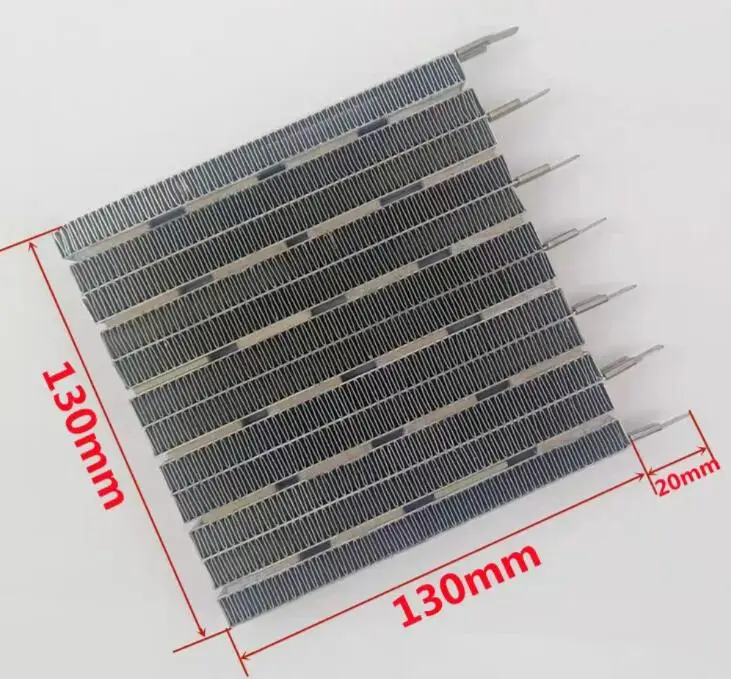 Electric Heater Parts PTC Heating Square Plate with 7 pins 220V 3000W 13*13cm