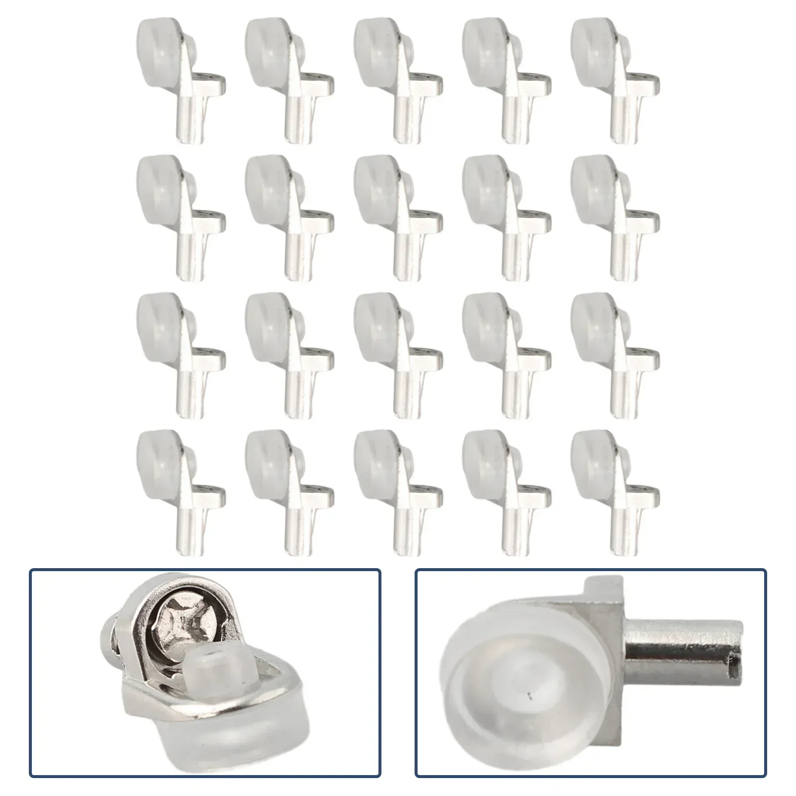 20Pcs Shelf Support Furniture Cabinet Glass Plate Holder Thickened Suction Cup Fixed Shelf Holder Shoe Cabinet Tray Bracket 4