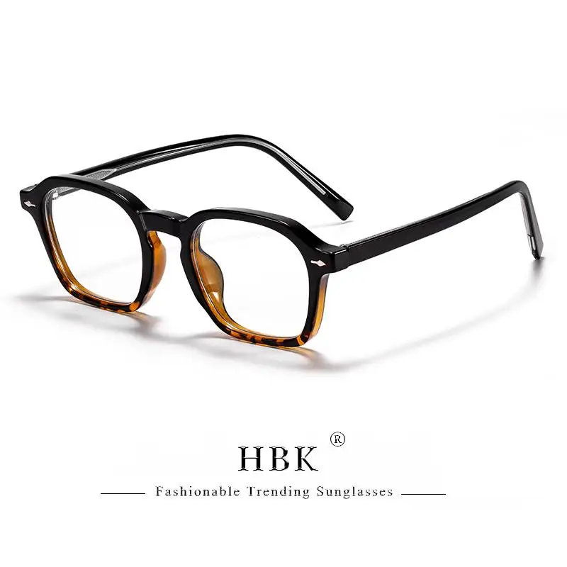Square Eyeglass Frame - Retro Unisex Optical Glasses With Blue Light Blocking Lenses