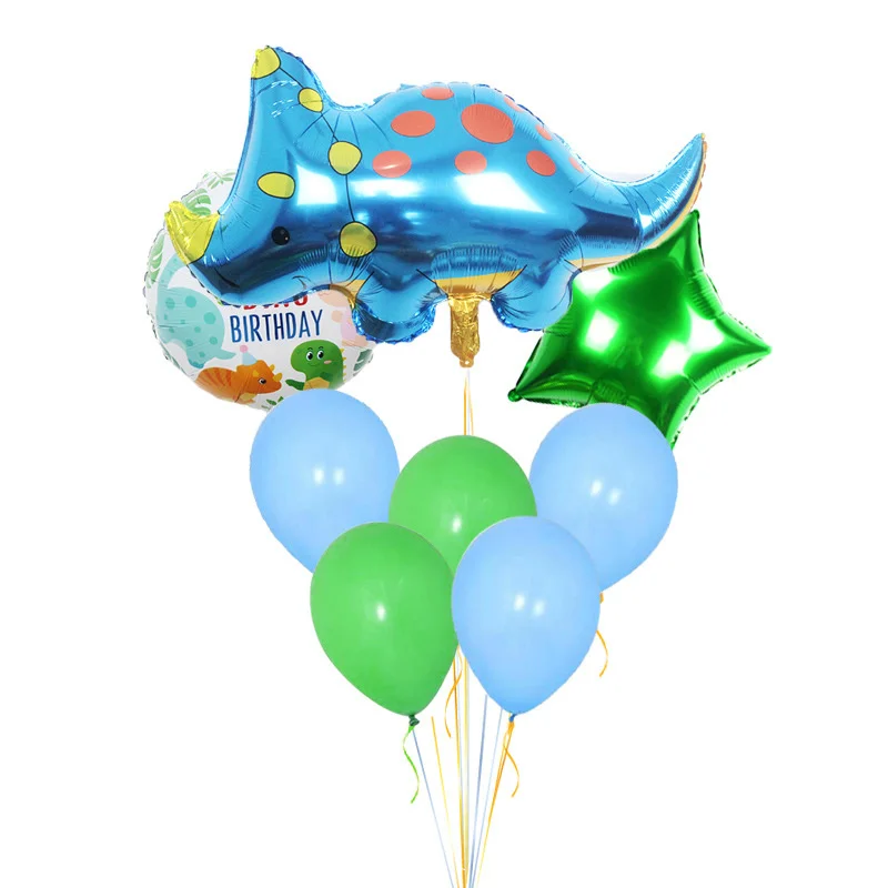 

9pcs Forest Dinosaur Tyrannosaurus Rex Balloon Set Dinosaur Theme Party Birthday Decoration Balloon Wholesale