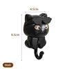4pcs Kitten Hooks Cartoon Cats Wall Hook Wall Hanging Hanger Rack Key Holder Home Storage Utility Wall Decoration for Clothe Hat 6