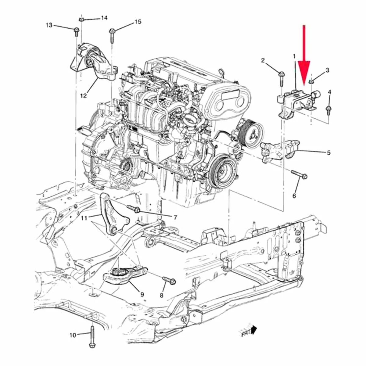 Engine Motor Mount Support Shock Bracket for Chevrolet Sonic Trax Aveo 2012 Up 95133816 95161259 95970474