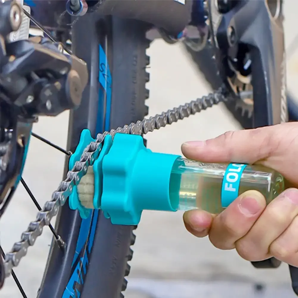 Bicycle Chain Oil Lubricator Bike Chain Oiler Chain Lubricant Roller Cleaner Lubricant Device Maintenance Bike Accessories