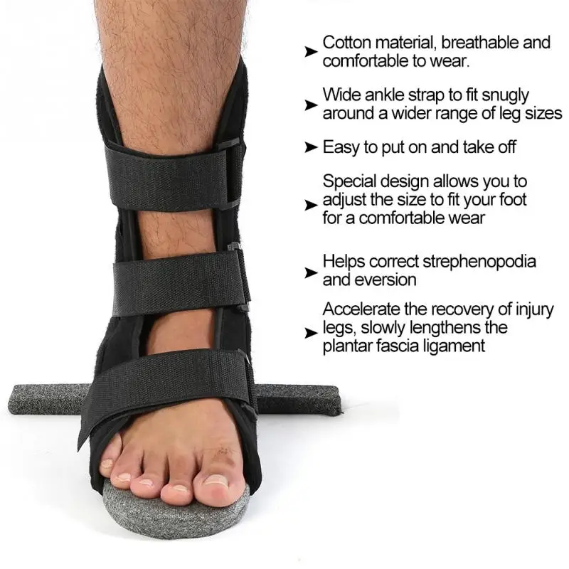 

Ankle Brace Joint Foots Orthosis Adjustable Adult Fixation Protector Ankle Straps Support Foot Plantar Splint Brace Relief Pains