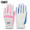 Pack 1 Pair Golf Gloves Blue Pink Left Hand Right Hand Kids Microfiber Cloth Breathable Anti-Slipping Gloves Golf Supplies 1
