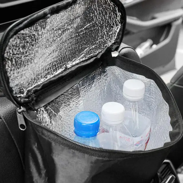 Auto kühltasche Fahrzeug kühltasche mit Isolier schicht Fahrzeug hängende  Rücksitz taschen für Auto innenraum Oxford-Stoff mit Reiß verschluss -  AliExpress