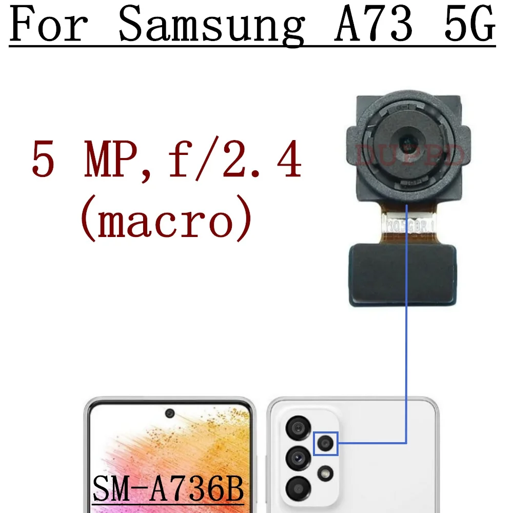 Front Rear Camera For Samsung Galaxy A73 5G SM-A736B,A736B/DS Back