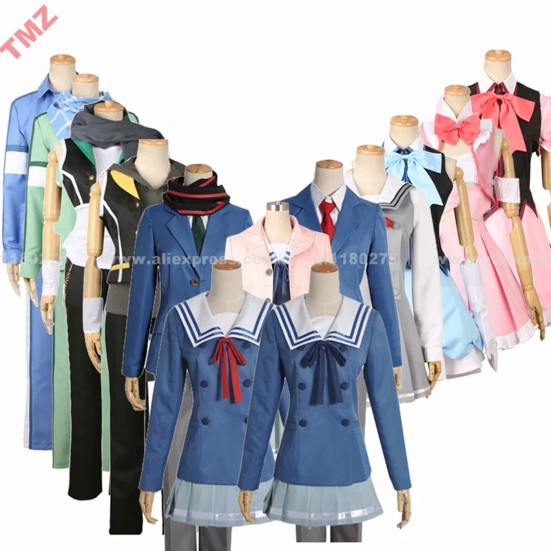 

Beyond the Boundary Akihito Kanbara Mirai Kuriyama Ayi Ai Shindo Group of Characters Anime Cosplay Costume,Customized Accepted