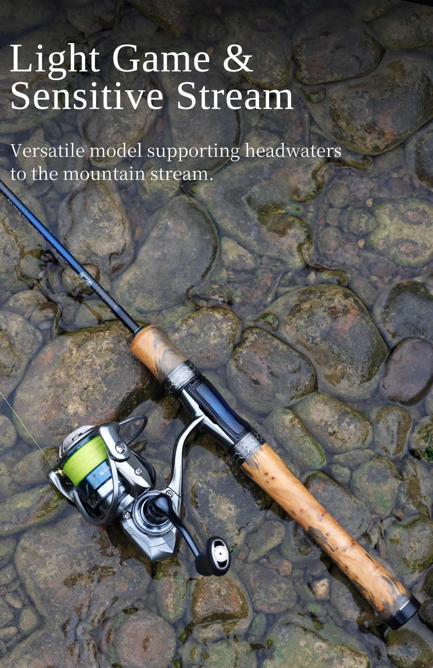 TSURINOYA SUBTILE Forellen-Spinnrute UL RF 1,60m/1,68m/1,83m mit FUJI-Ringen, Ultraleichte Reiserute für Flussangeln – Detail 8