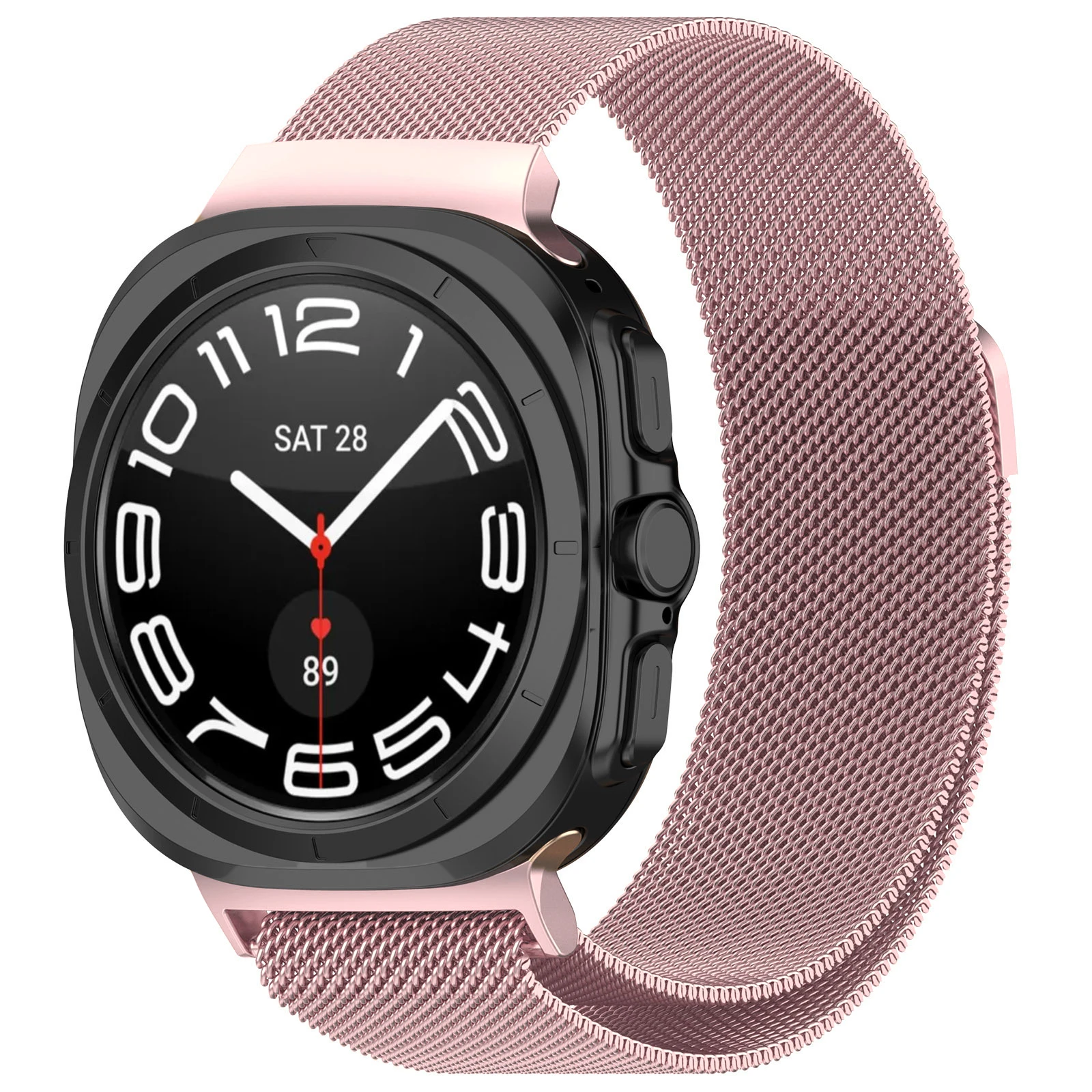 Thick Milanese Loop Stainless Steel Magnetic Smart Watch Bracelet Strap