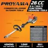 6-in-1 Multi-functional Gas Hedge Trimmer Weed Eater String Cutter Edger Pole Saw Chainsaw EPA Engine Lightweight Vibration 2