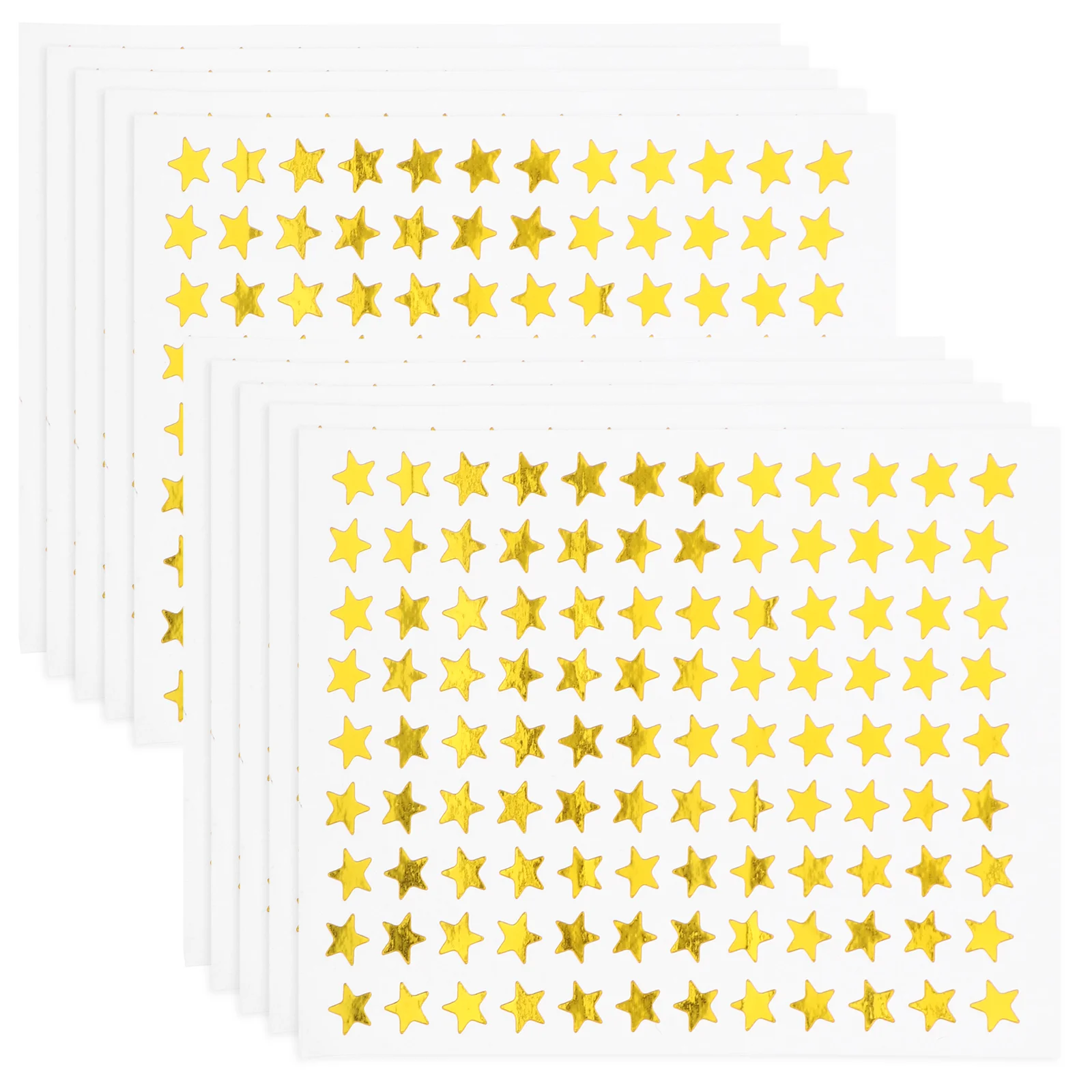 

100 Sheets Star Stickers Pentagram Decals Incentive Self-adhesive Label Removable Motivational Prints Decors