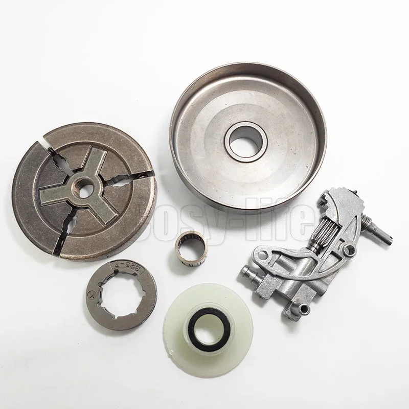 Chainsaw Replace Parts Clutch Sprocket Rim Oil Pump Drum Worm Gear Bearing Kit Chinese 4500 5200 5800 45Cc 52Cc 58Cc