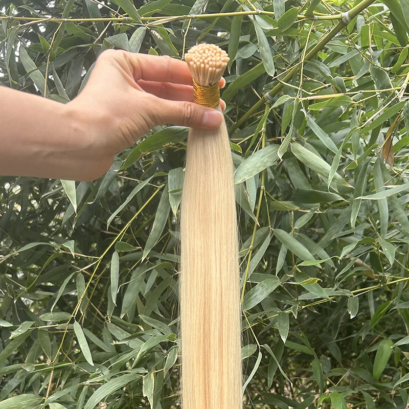 FXC Straight I Tip Hair Extension Human Hair Extension 1g/Strand 50pc/Set Capsule Keratin Natural Fusion Human Extensions