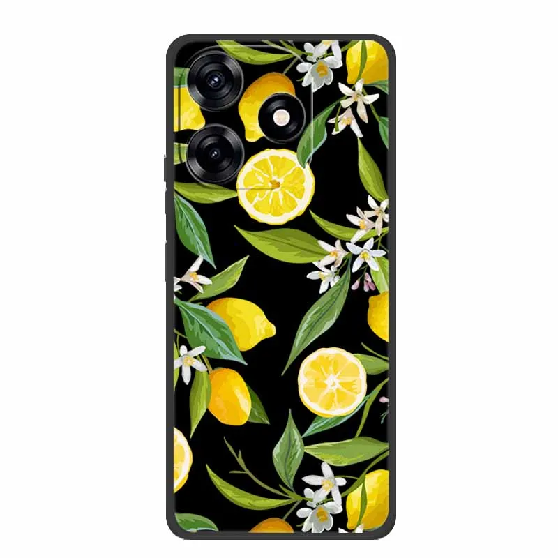 Premium Black Silicone Soft Phone Case - 6.6 Protective Back Cover Shell