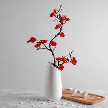 Artificial Plum Blossom Silk Branches 1