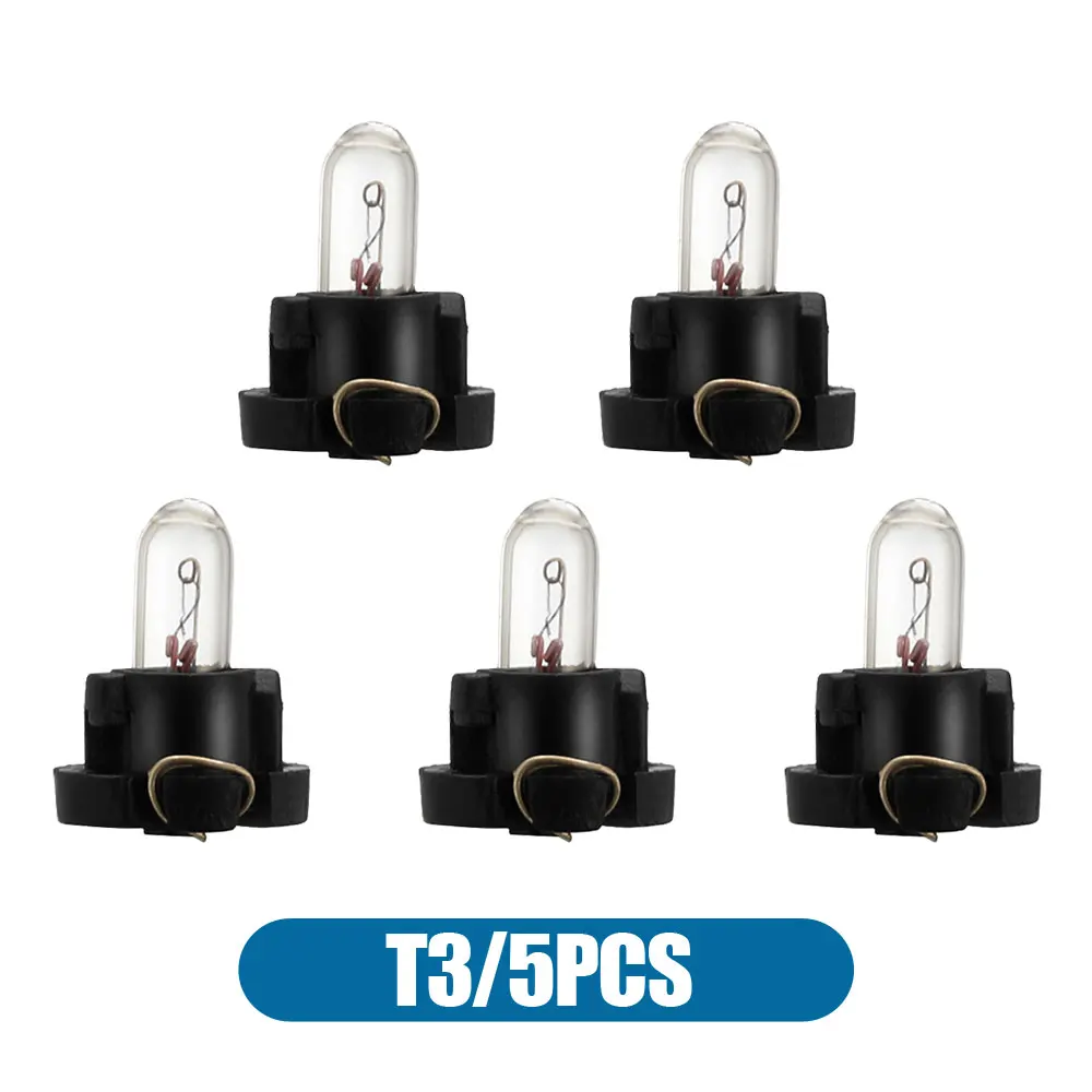 

5x Yellow Universal Dashboard Warming Indicator Lamp Bright T3 Led Bulbs 12V Instrument Lights Car Interior Dashboard Light