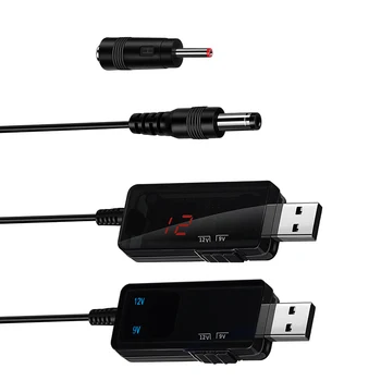 USB Boost Converter DC 5V ถึง 9V 12V USB Step-up Converter + 3.5x1.35 มม.สําหรับแหล่งจ่ายไฟ/เครื่องชาร์จ/สวิตช์ไฟ 1